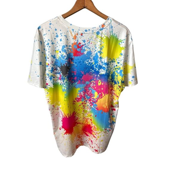 Tye Dye Tee Shirt LAIDIPAS Boys Girls 3D Graphic Crewneck T-Shirt Silky Size 16 - Picture 3 of 5